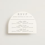 "Classy Type" - Multi-Event RSVP Cards in Lily by Hooray Creative - Front