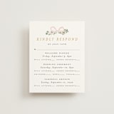 "Ribbonly Frame" - Multi-Event RSVP Cards in Blush by Itsy Belle Studio - Front