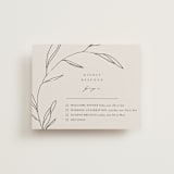 "Waldorf" - Multi-Event RSVP Cards in Taupe by Kelly Schmidt - Front