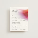 "Flamenco" - Multi-Event RSVP Cards in Hibiscus by Catherine Culvenor - Front