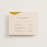 "Trust" - Multi-Event RSVP Cards in Ochre by Wendy Chung - Front