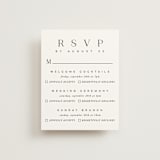 "The Space Between" - Multi-Event RSVP Cards in Sugar by Jessica Williams - Front