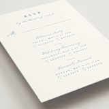"Bow Frame" - Multi-Event RSVP Cards in Lagoon by Leah Bisch - Detail