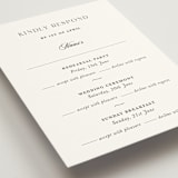 "Classic & Timeless" - Multi-Event RSVP Cards in Obsidian by Lucrecia Caporale - Detail