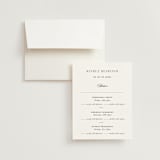 "Classic & Timeless" - Multi-Event RSVP Cards in Obsidian by Lucrecia Caporale - RSVP with Envelope