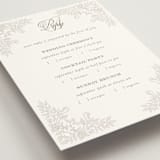 "vintage flourishes" - Multi-Event RSVP Cards in Natural by BR Designs - Detail