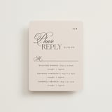"Sibonie" - Multi-Event RSVP Cards in Ivory by Melanie Kosuge - Front