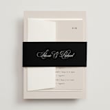 "Sibonie" - Multi-Event RSVP Cards in Ivory by Melanie Kosuge - Assembled with Belly Band
