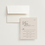 "Sibonie" - Multi-Event RSVP Cards in Ivory by Melanie Kosuge - RSVP with Envelope