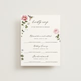 "Ornate" - Multi-Event RSVP Cards in Peony by Sarah Knight - Front