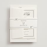 "Black Tie Elegance" - Multi-Event RSVP Cards in Tuxedo by Nicoletta Savod - Assembled with Belly Band