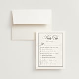 "Black Tie Elegance" - Multi-Event RSVP Cards in Tuxedo by Nicoletta Savod - RSVP with Envelope