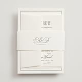 "ris al’amande" - Multi-Event RSVP Cards in Sugar by chocomocacino - Assembled with Belly Band