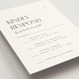 "Clarity" - Multi-Event RSVP Cards in Diamond by Heather Cairl - Detail