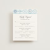"Almafi" - Multi-Event RSVP Cards in Cerulean by Itsy Belle Studio - Front