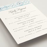 "Almafi" - Multi-Event RSVP Cards in Cerulean by Itsy Belle Studio - Detail