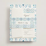 "Almafi" - Multi-Event RSVP Cards in Cerulean by Itsy Belle Studio - Assembled with Belly Band