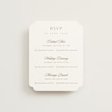 "Classic decorum" - Multi-Event RSVP Cards in Golden by Stacey Meacham - Front