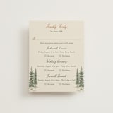 "Whispering Pines" - Multi-Event RSVP Cards in Forest by Elly - Front