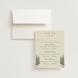 "Whispering Pines" - Multi-Event RSVP Cards in Forest by Elly - RSVP with Envelope