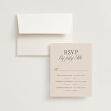 "Soria" - Multi-Event RSVP Cards in Meadow by Melanie Kosuge - RSVP with Envelope