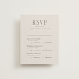 "Close-up" - Multi-Event RSVP Cards in Sandstone by Nicole Walsh - Front