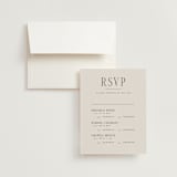 "Close-up" - Multi-Event RSVP Cards in Sandstone by Nicole Walsh - RSVP with Envelope