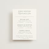 "Woods" - Multi-Event RSVP Cards in Moss by Kelly Schmidt - Front