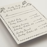 "Puglia" - Multi-Event RSVP Cards in Rock by Pati Cascino - Detail
