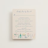 "Dining" - Multi-Event RSVP Cards in Pastel by Elly - Front