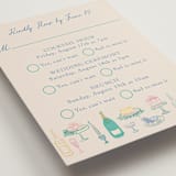 "Dining" - Multi-Event RSVP Cards in Pastel by Elly - Detail