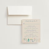 "Dining" - Multi-Event RSVP Cards in Pastel by Elly - RSVP with Envelope