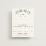"Wedgewood" - Multi-Event RSVP Cards in Cerulean by Susan Moyal - Front