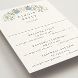 "Wedgewood" - Multi-Event RSVP Cards in Cerulean by Susan Moyal - Detail