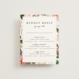 "Blossom" - Multi-Event RSVP Cards in Blush by Susan Moyal - Front