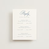 "Marenza" - Multi-Event RSVP Cards in Bluebell by Jessica Williams - Front