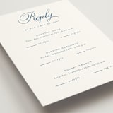 "Marenza" - Multi-Event RSVP Cards in Bluebell by Jessica Williams - Detail