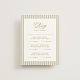 "museo" - Multi-Event RSVP Cards in Olive by Ellen Schlegelmilch - Front