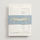 "Coastal crest" - Multi-Event RSVP Cards in Ocean by Creo Study - Assembled with Belly Band