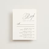 "Written with love" - Multi-Event RSVP Cards in Noir Slate by Ana de Sousa - Front