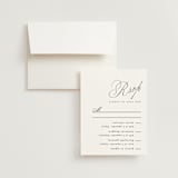 "Written with love" - Multi-Event RSVP Cards in Noir Slate by Ana de Sousa - RSVP with Envelope