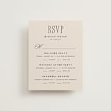 "Linea" - Multi-Event RSVP Cards in Noir by Pixel and Hank - Front
