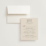 "Linea" - Multi-Event RSVP Cards in Noir by Pixel and Hank - RSVP with Envelope