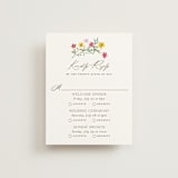 "Wildflower wreath" - Multi-Event RSVP Cards in Peony by Yaling Hou Suzuki - Front