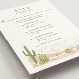 "Westward" - Multi-Event RSVP Cards in Red Rock by Paper Sun Studio - Detail