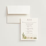 "Westward" - Multi-Event RSVP Cards in Red Rock by Paper Sun Studio - RSVP with Envelope