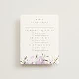 "Meadow Burst" - Multi-Event RSVP Cards in Lilac by Grace Kreinbrink - Front