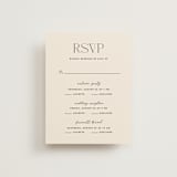 "The Manor" - Multi-Event RSVP Cards in Buff by Pixel and Hank - Front