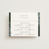 "Juniper" - Multi-Event RSVP Cards in Emerald by Kate Ahn - Front
