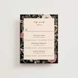 "Peonies & Sage" - Multi-Event RSVP Cards in Fawn by Susan Moyal - Front